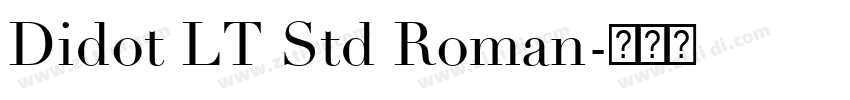 Didot LT Std Roman字体转换